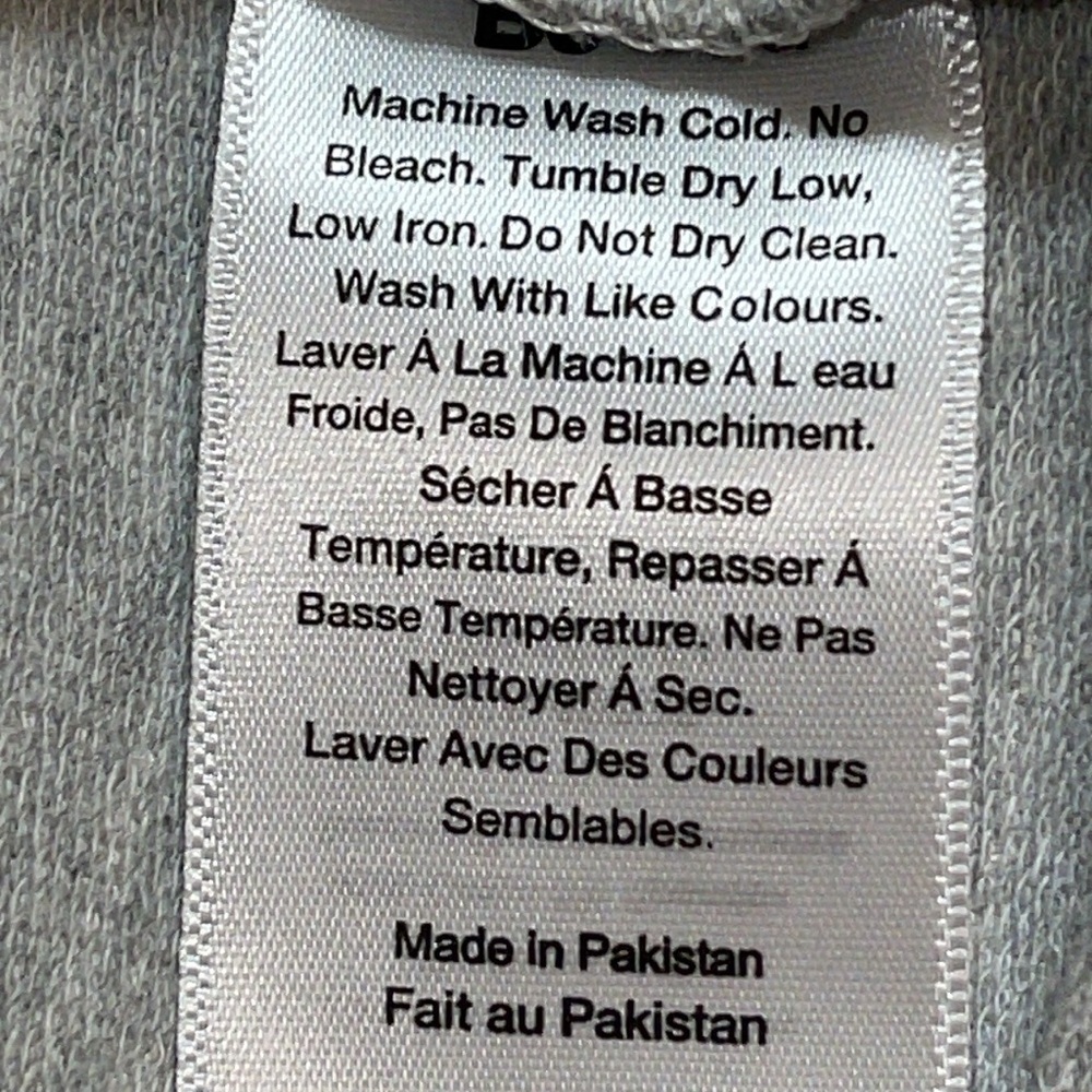 NWT BE YOU GRAY CROPPED CURLED RAW EDGES SWEATSHIRT Sz. L - Picture 10 of 11